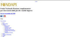 Desktop Screenshot of fondapi.it